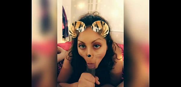  Snapchat slut girlfriend public broadcast made him cum twice in mouth and on face POV Indian